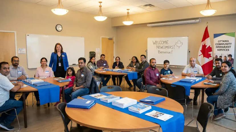 Newcomer welcome session
